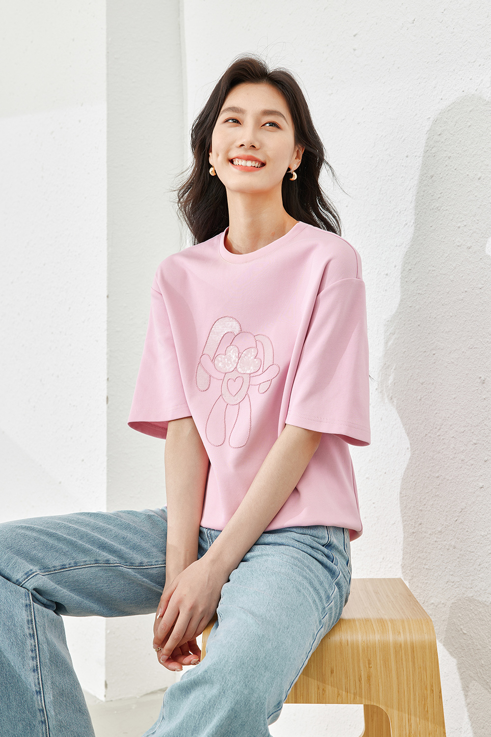 Casual Solid Color T-Shirt-VIMLYSTORE