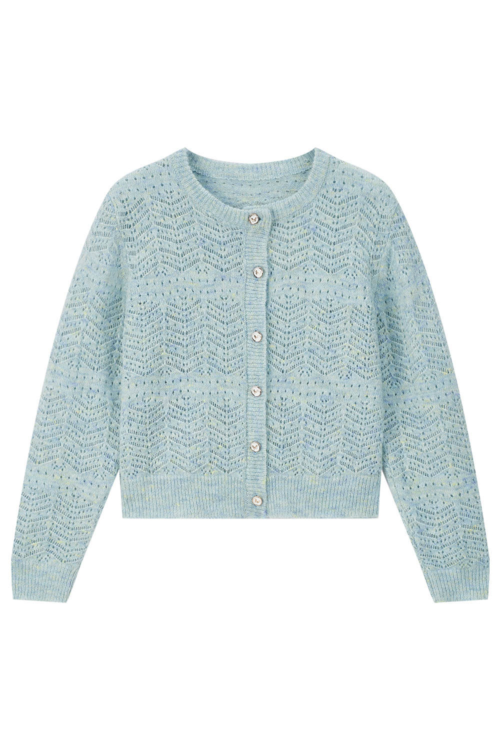 Hollow Crochet Knitted Cardigan-VIMLYSTORE