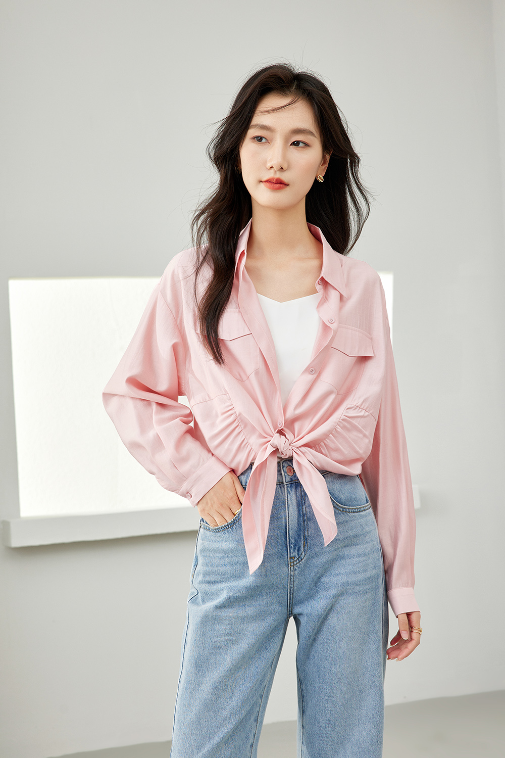 Tie-Hem Shirt