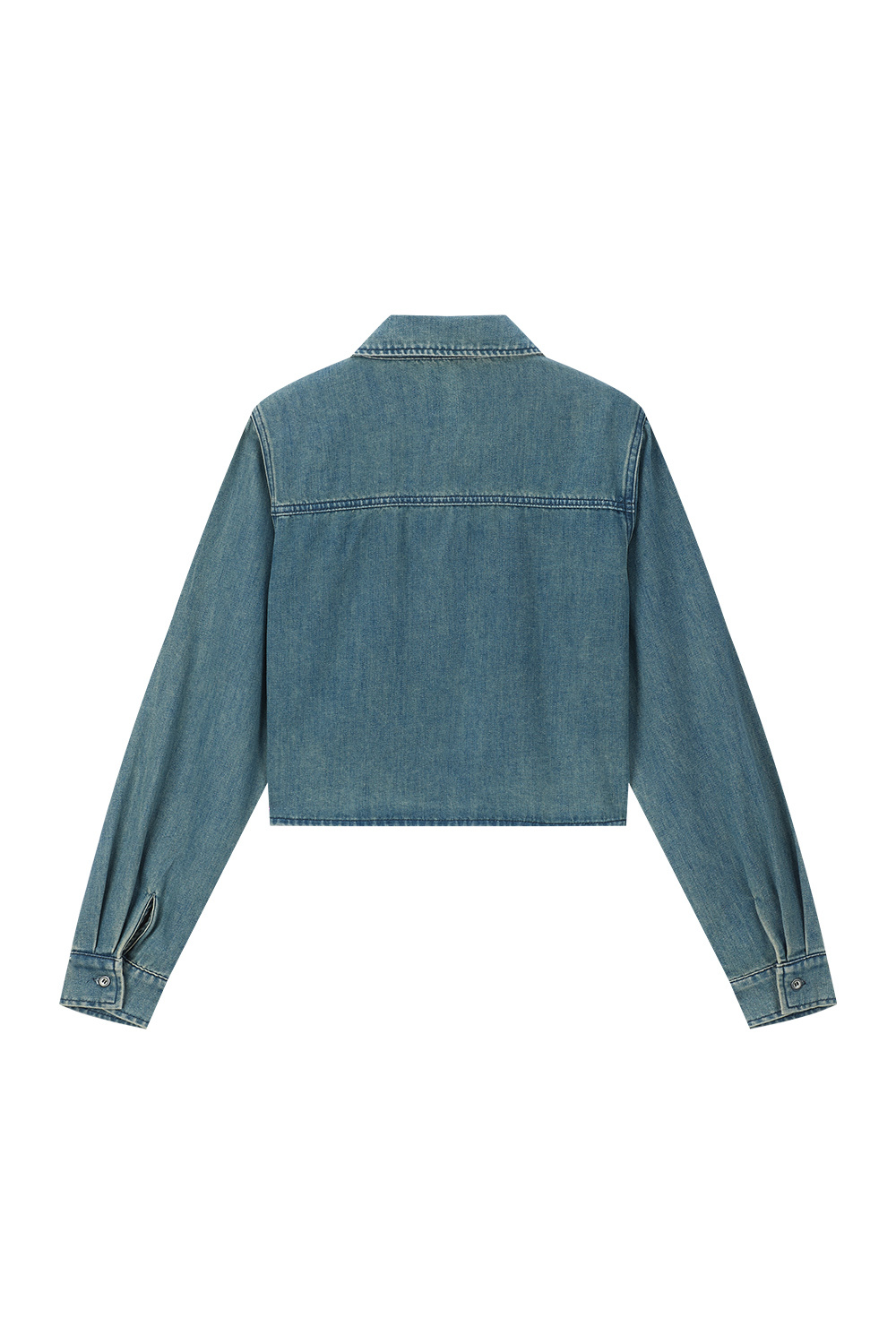 Washed Blue Denim Shirt