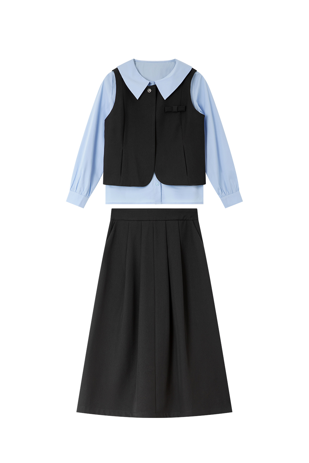 French Business Commuting Three-Piece Set