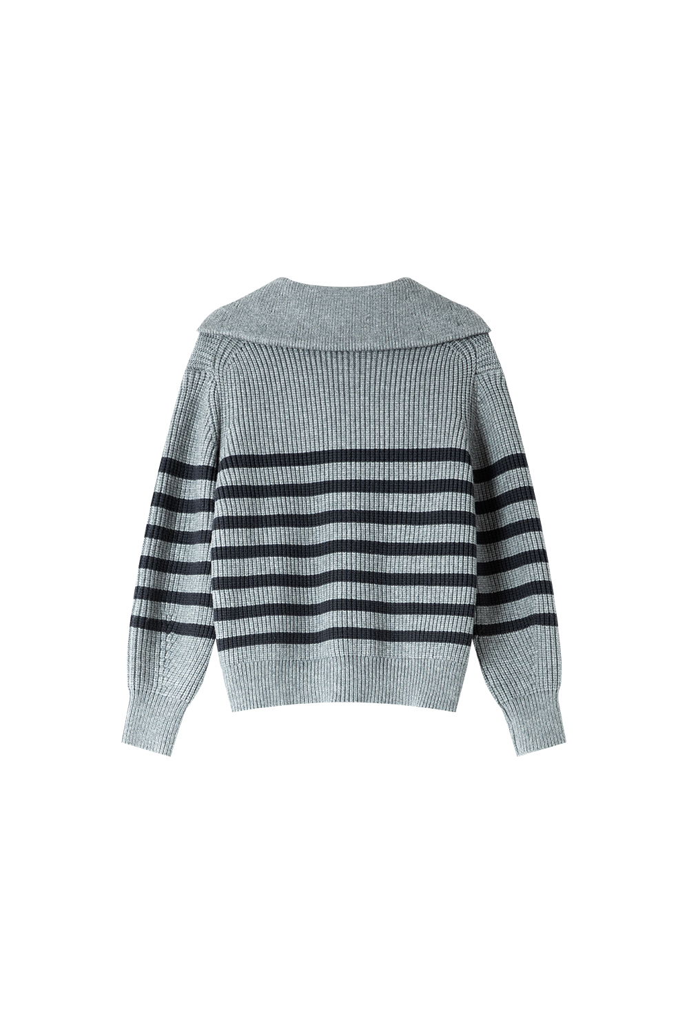 Lazy Style Striped Knitted Sweater-VIMLYSTORE