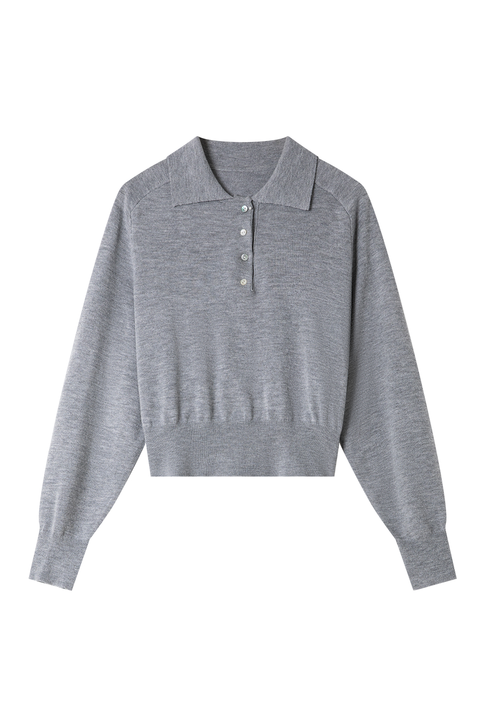 Casual lapel knitted sweater