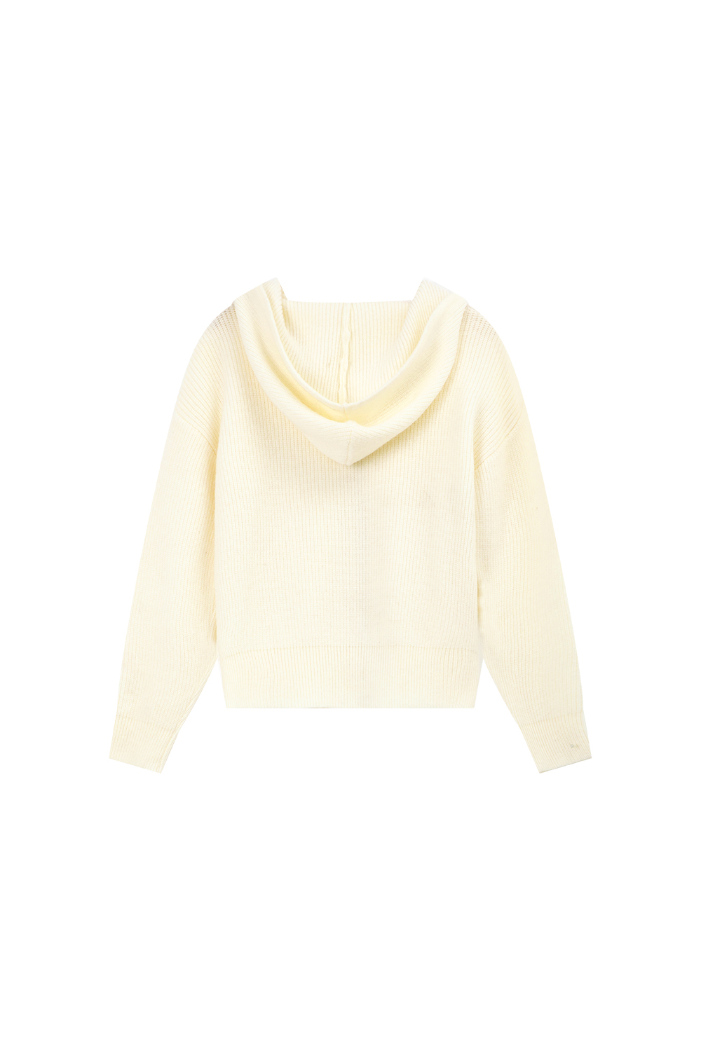 Lazy style hooded knitted jacket-VIMLYSTORE