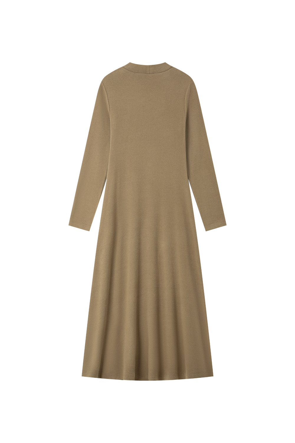 Inner waist-cinched knitted dress