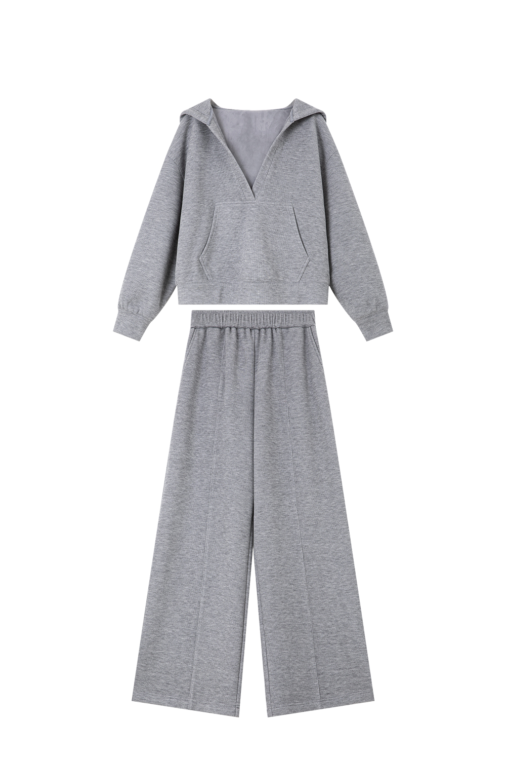 Fashionable casual V-neck suit