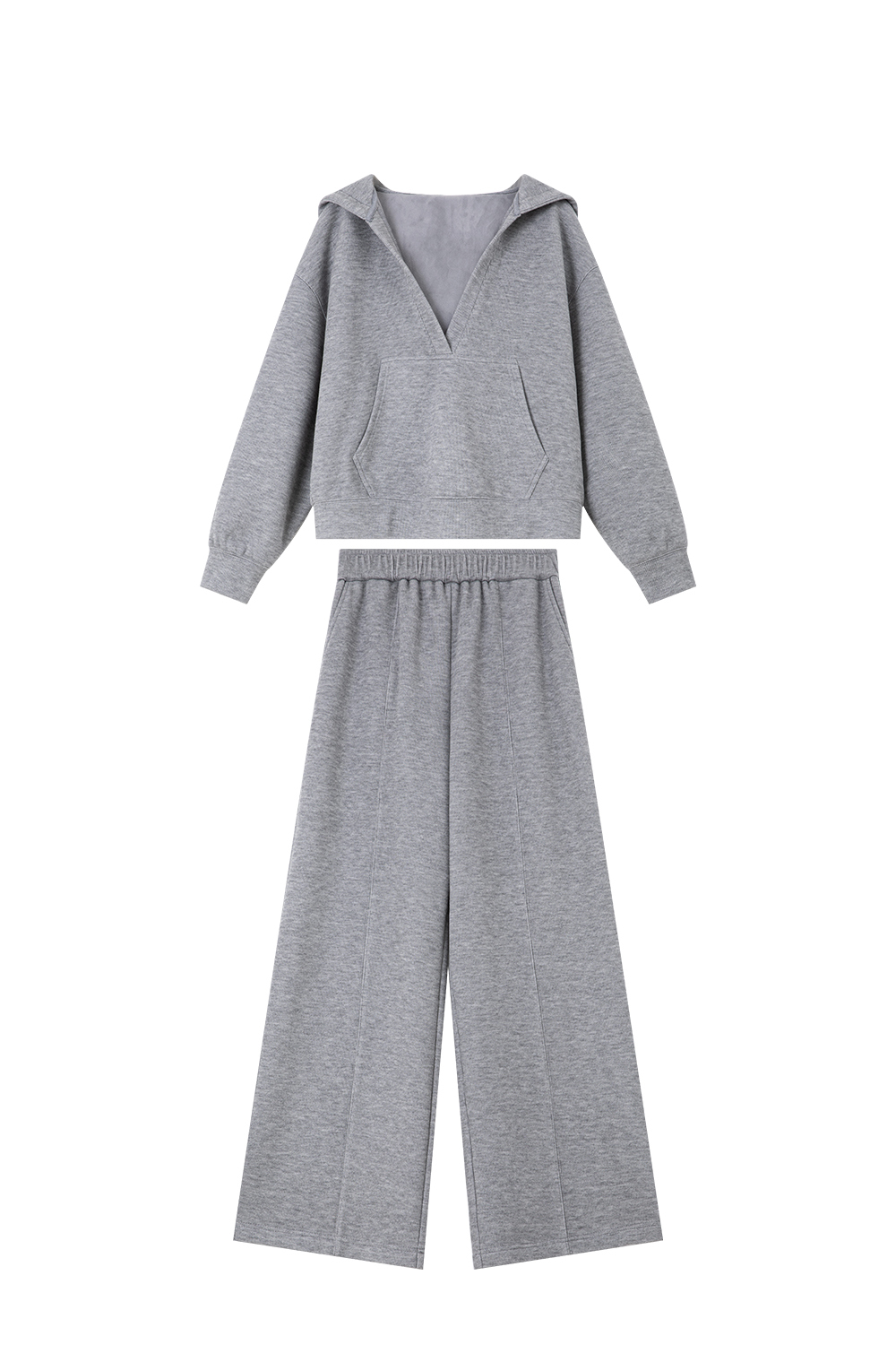 Fashionable casual V-neck suit