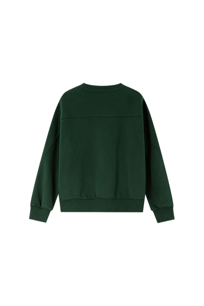Casual Solid Color Warm Sweatshirt
