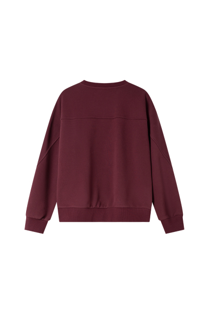 Casual Solid Color Warm Sweatshirt