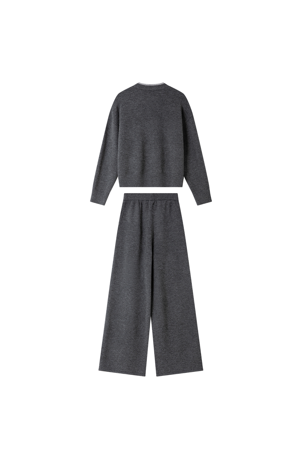 Textured Wool Blend Suit-VIMLYSTORE