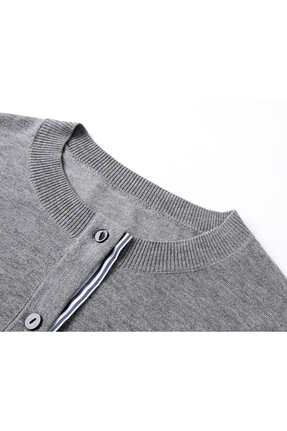 Striped Patchwork Design Knitted Cardigan-VIMLYSTORE