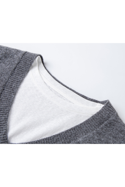 Simple Layered Casual Knitted Sweater