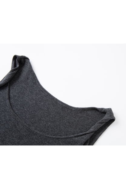Knitted Suspender Long Dress