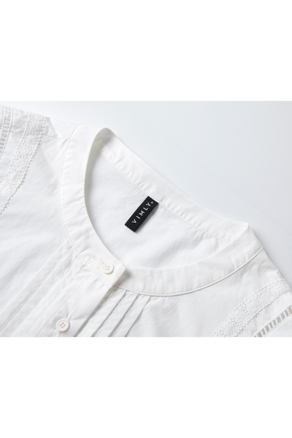 Fine Pleated Long Sleeved Shirt