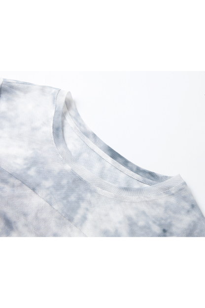 Smudge-dyed Knitted T-shirt