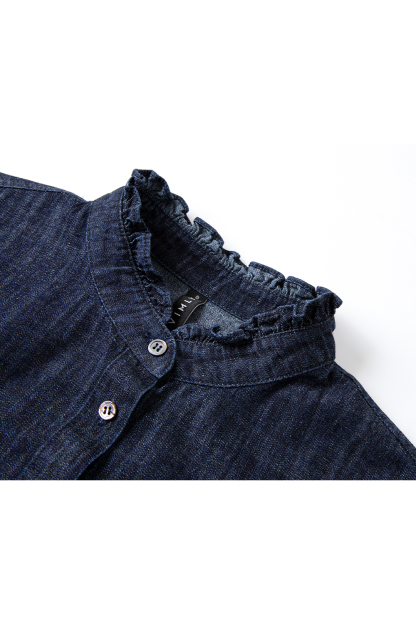 Pure Cotton Ruffled Shirt