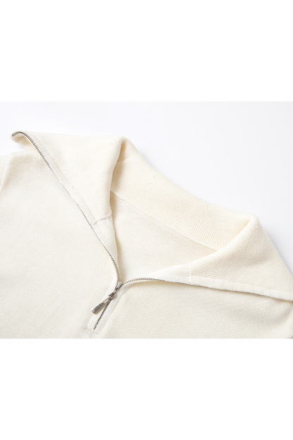 Simple Zippered Knitwear