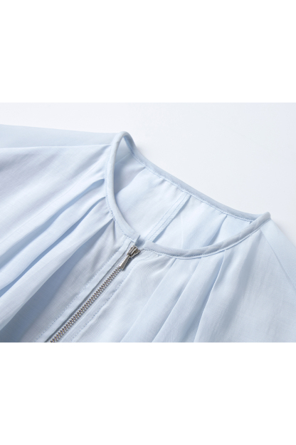 Lyocell Crew Neck Jacket