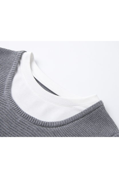 Simple Knit Overlay Top