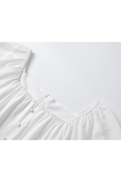 Elegant Square Neck Dress