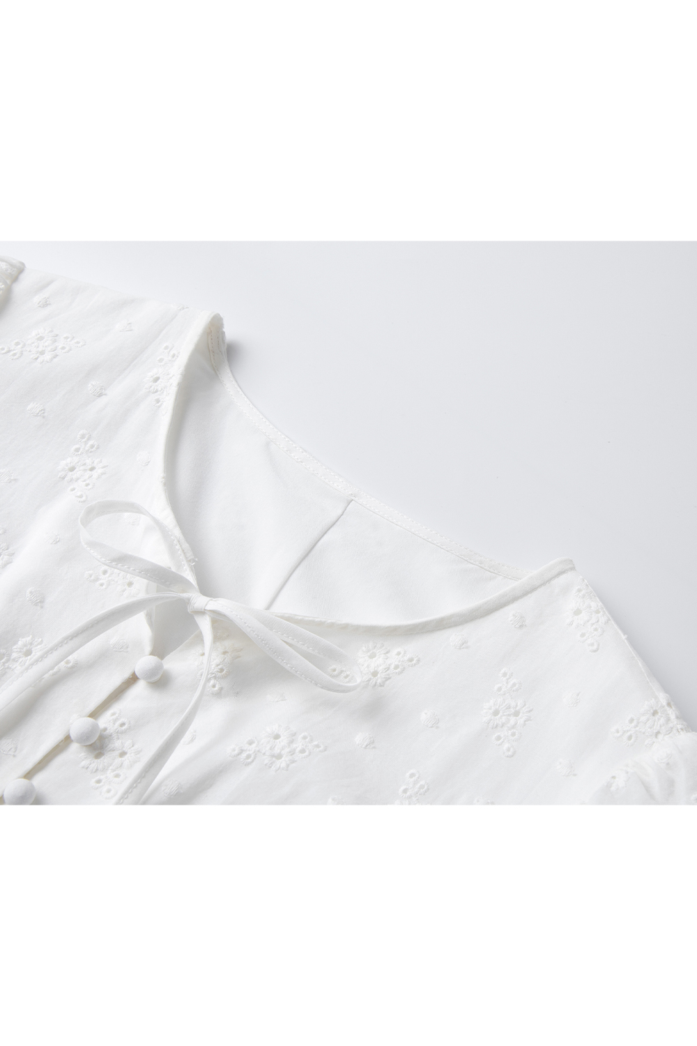 White Broderie Anglaise Dress