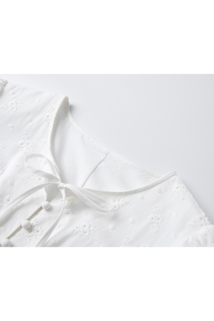 White Broderie Anglaise Dress