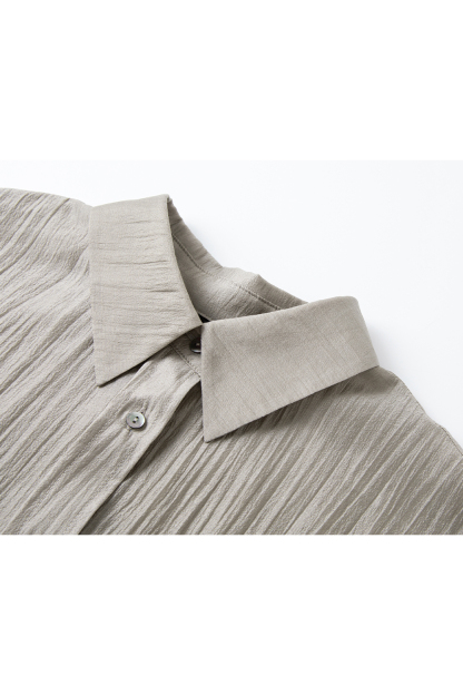 Tea Color Pleated Set