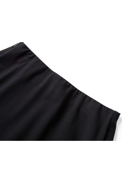 Wool Blend Black Skirt