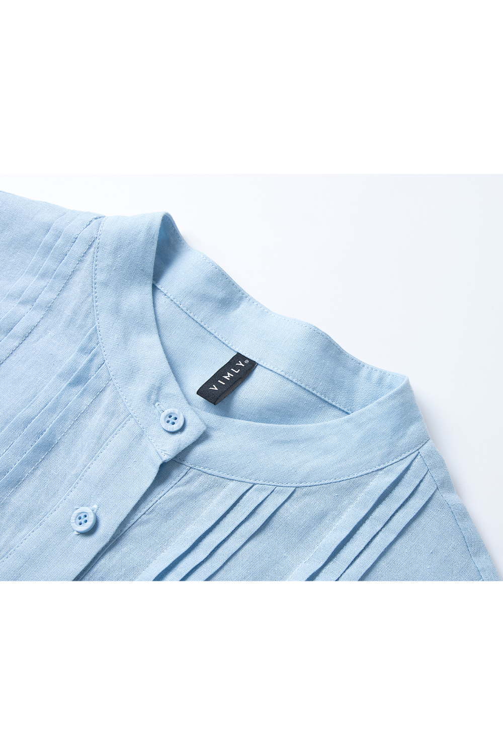 Round Neck Pleated Shirt