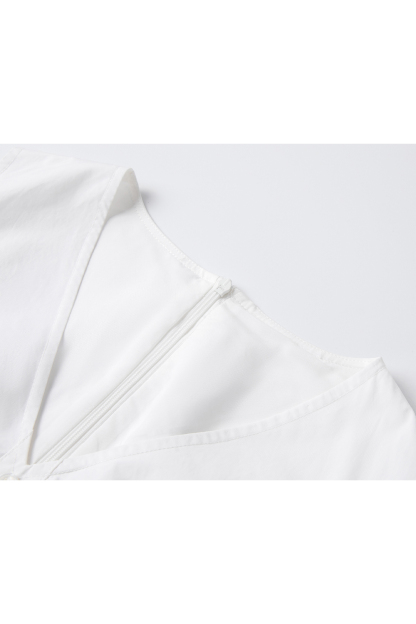 Solid Loose Cotton Dress