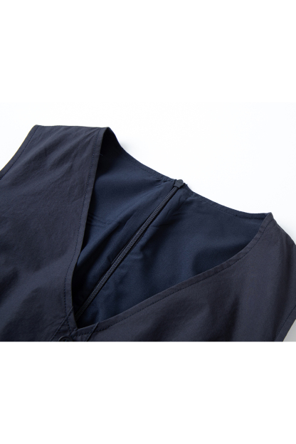 Solid Loose Cotton Dress