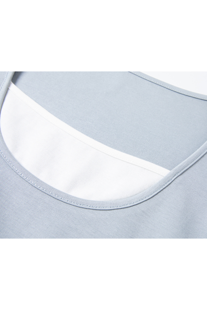 Fresh Style Light Blue Long Skirt Suit