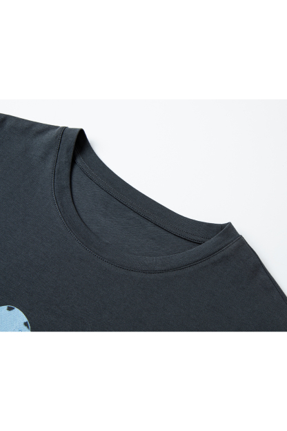 Flower Pattern Printed T-Shirt