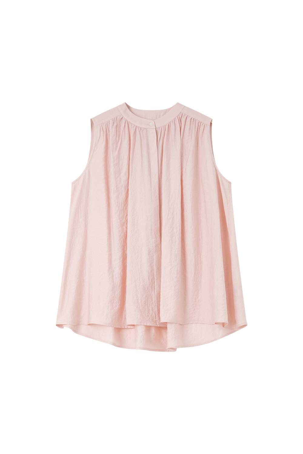 Lazy-Chic Sleeveless Oversized Shirt