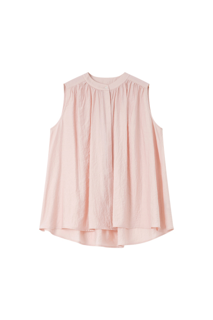Lazy-Chic Sleeveless Oversized Shirt