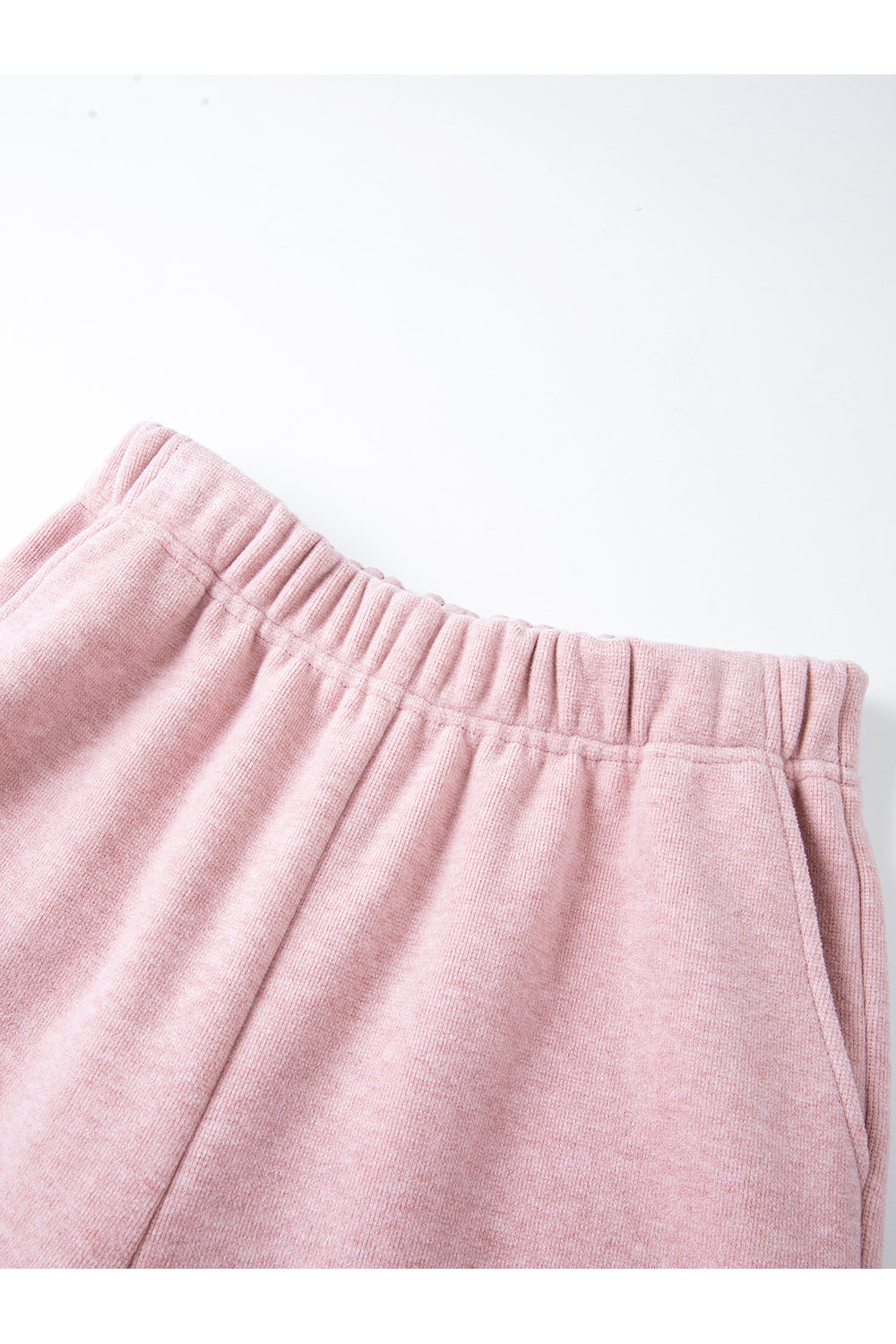 Pink stand collar zipper tracksuit