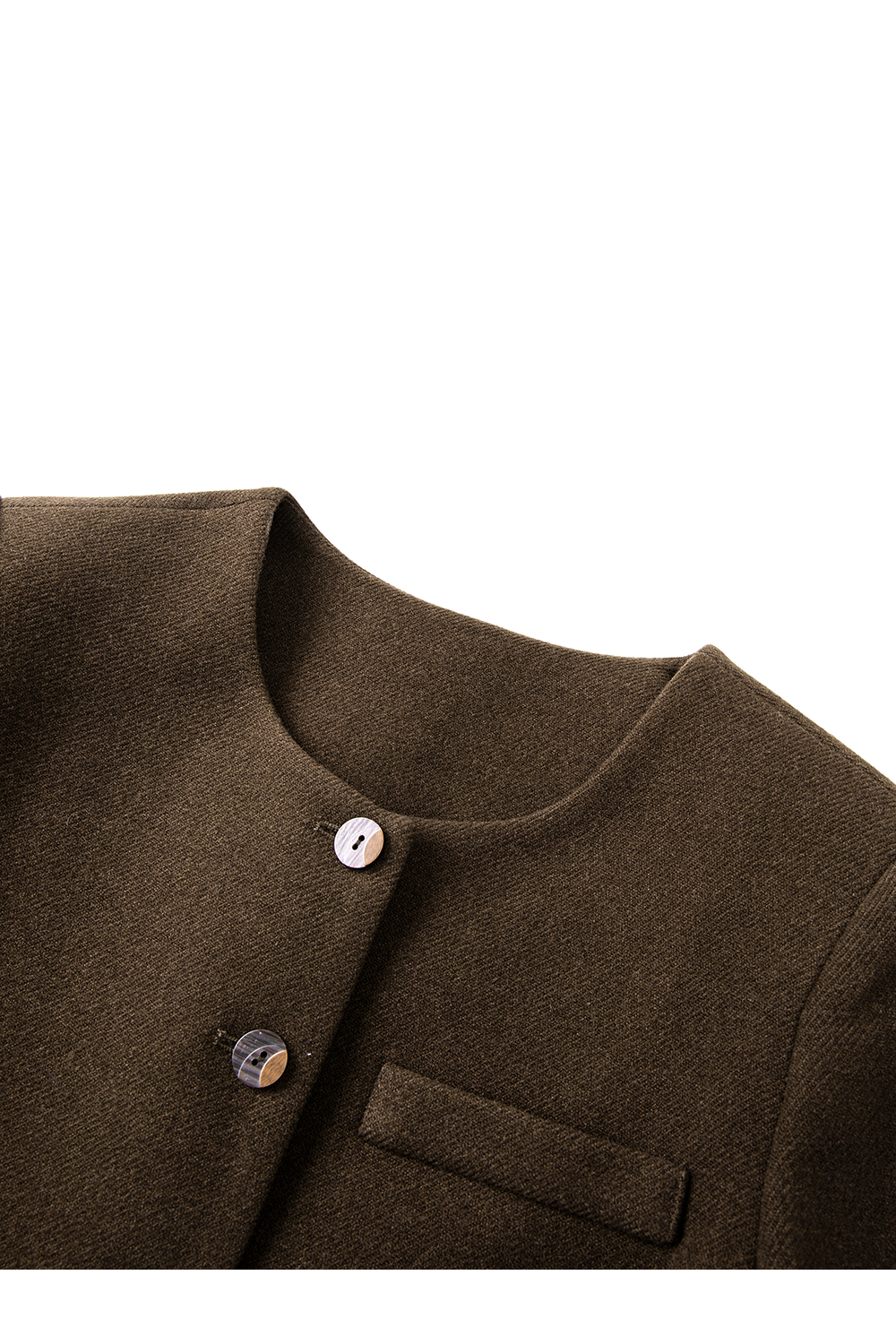 Coffee-colored vintage elegant suit