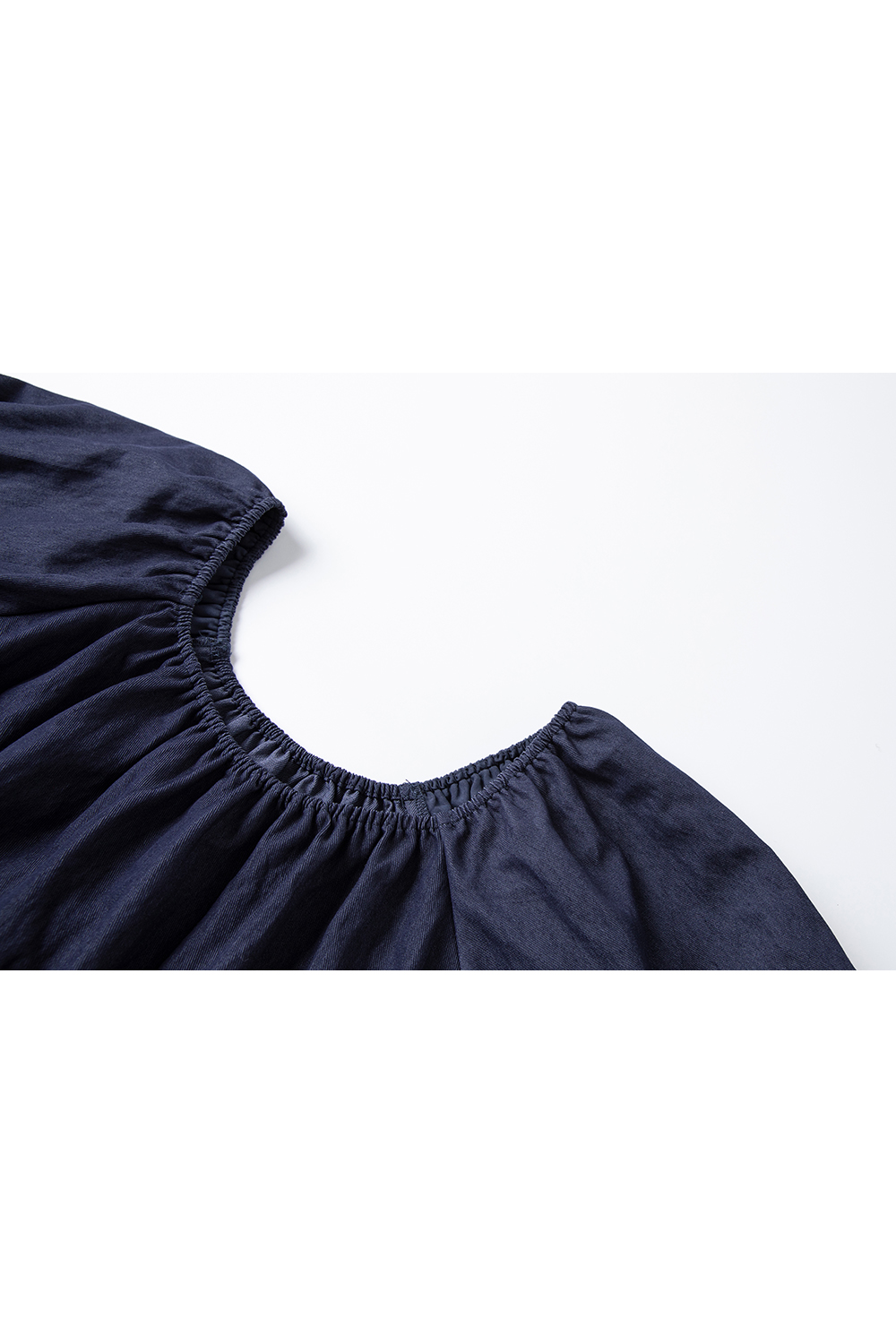 Simple-Chic Puff-Sleeve Top with High-Waist Wide-Leg Pants Set