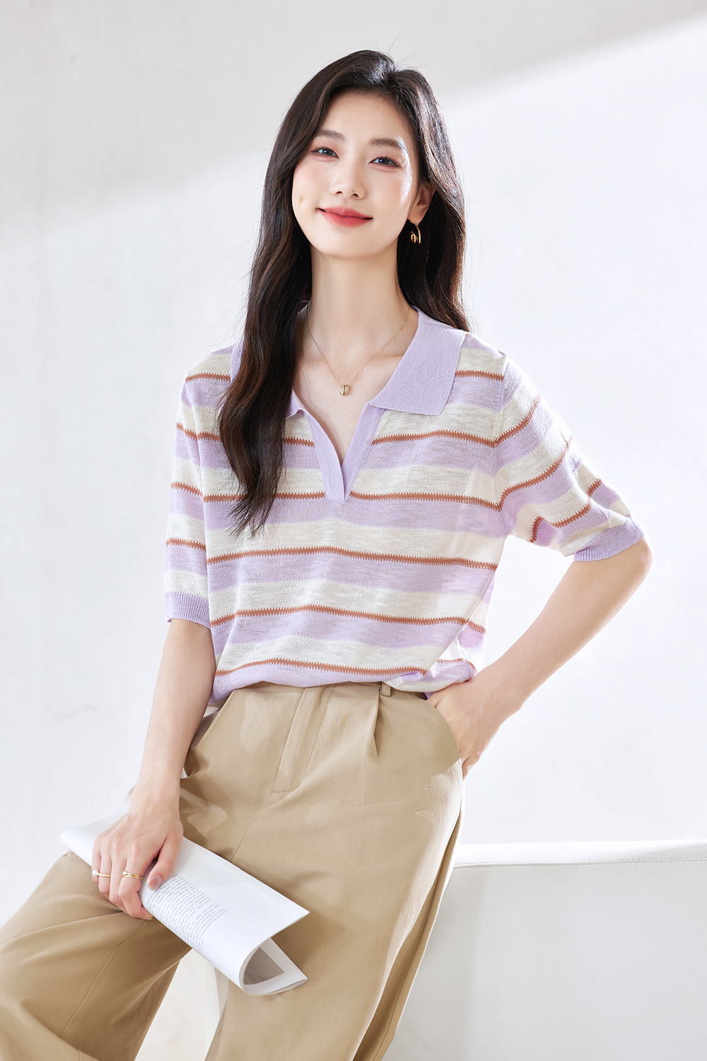 Small Zigzag Striped Sweater