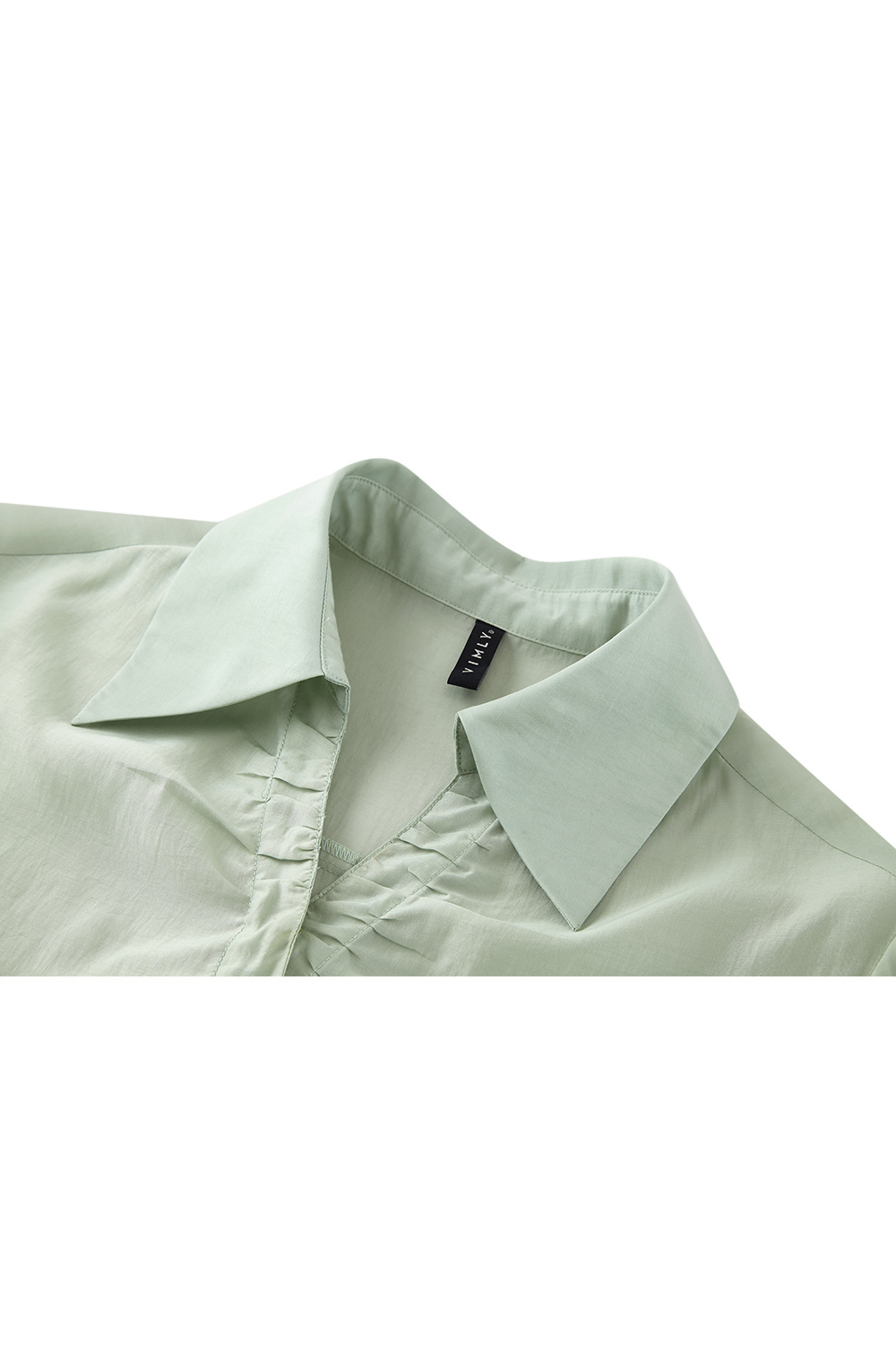 Lapel V-neck combination shirt