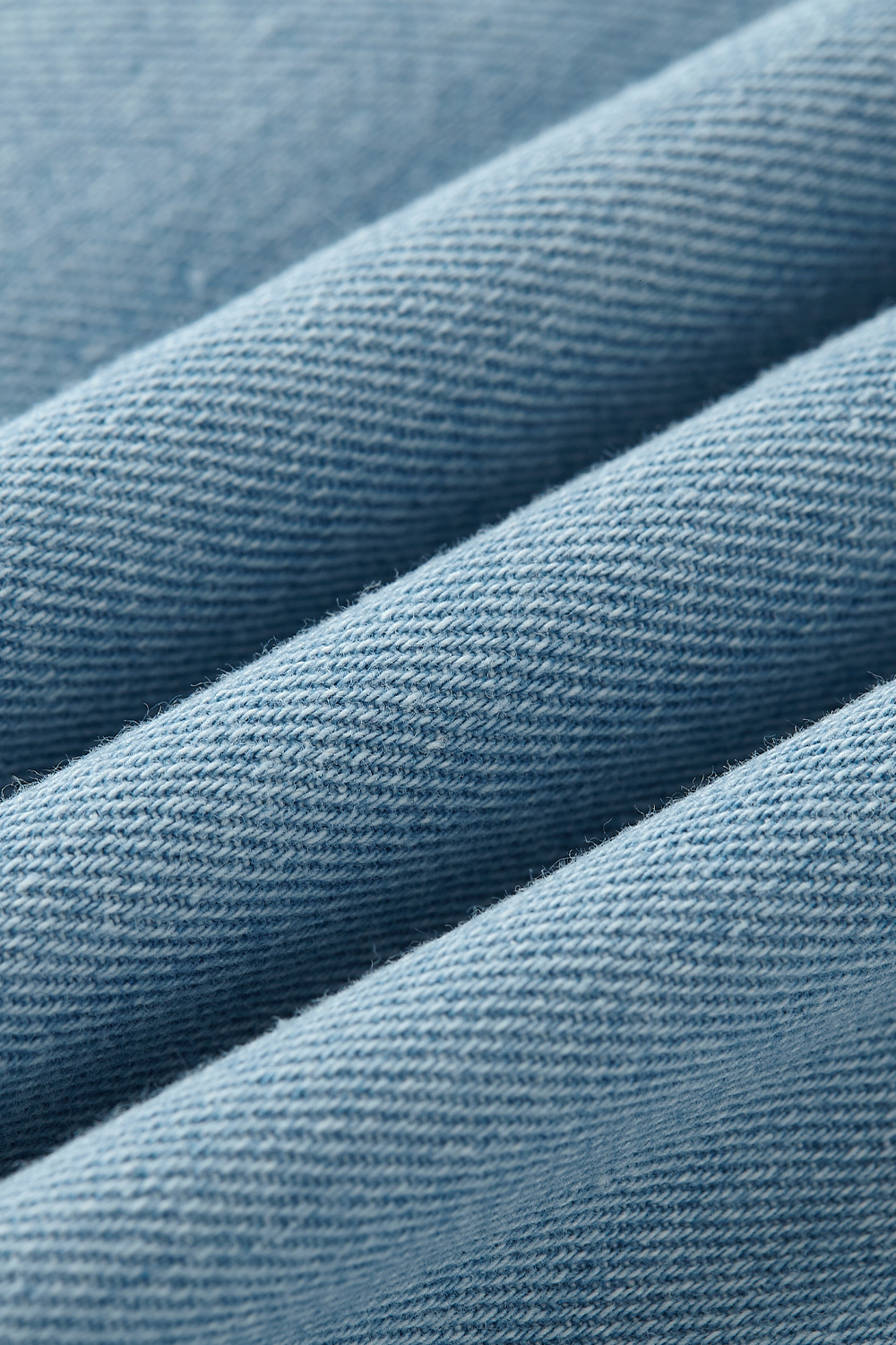 loose denim shirt