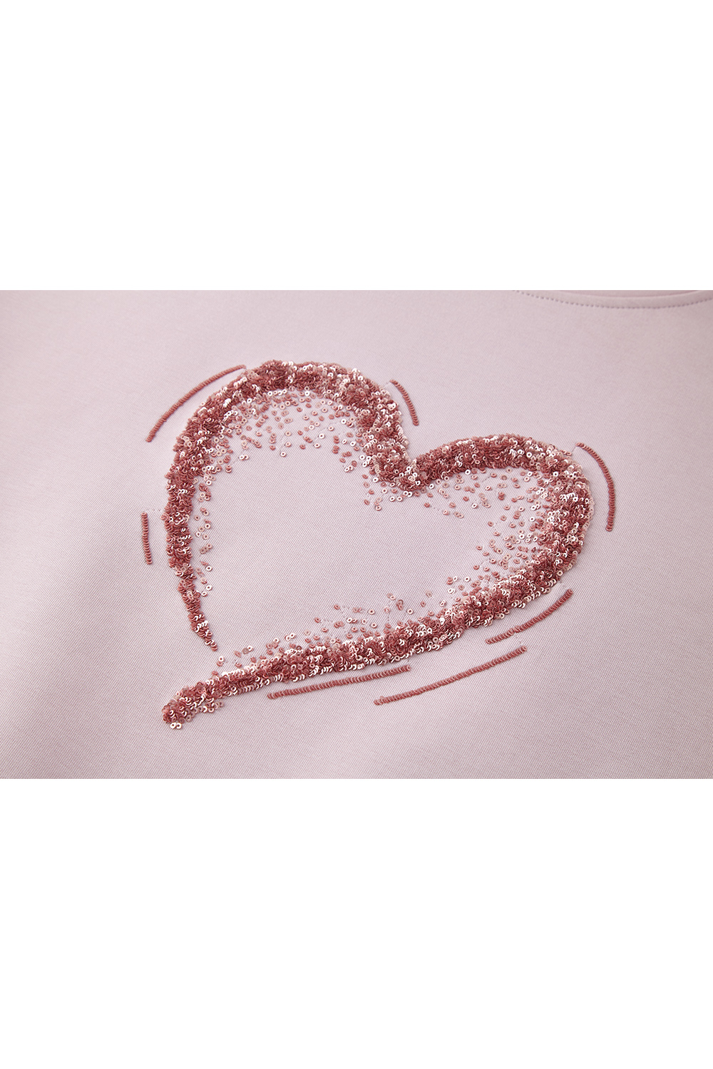 Heart Pattern Sweatshirt-VIMLYSTORE