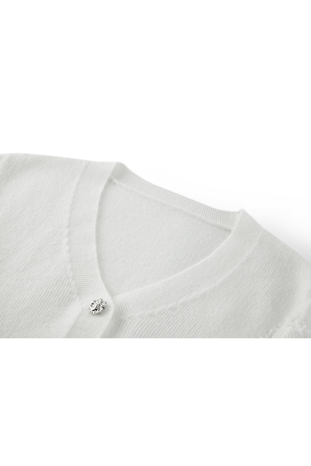 Casual V-Neck Knitted Cardigan-VIMLYSTORE