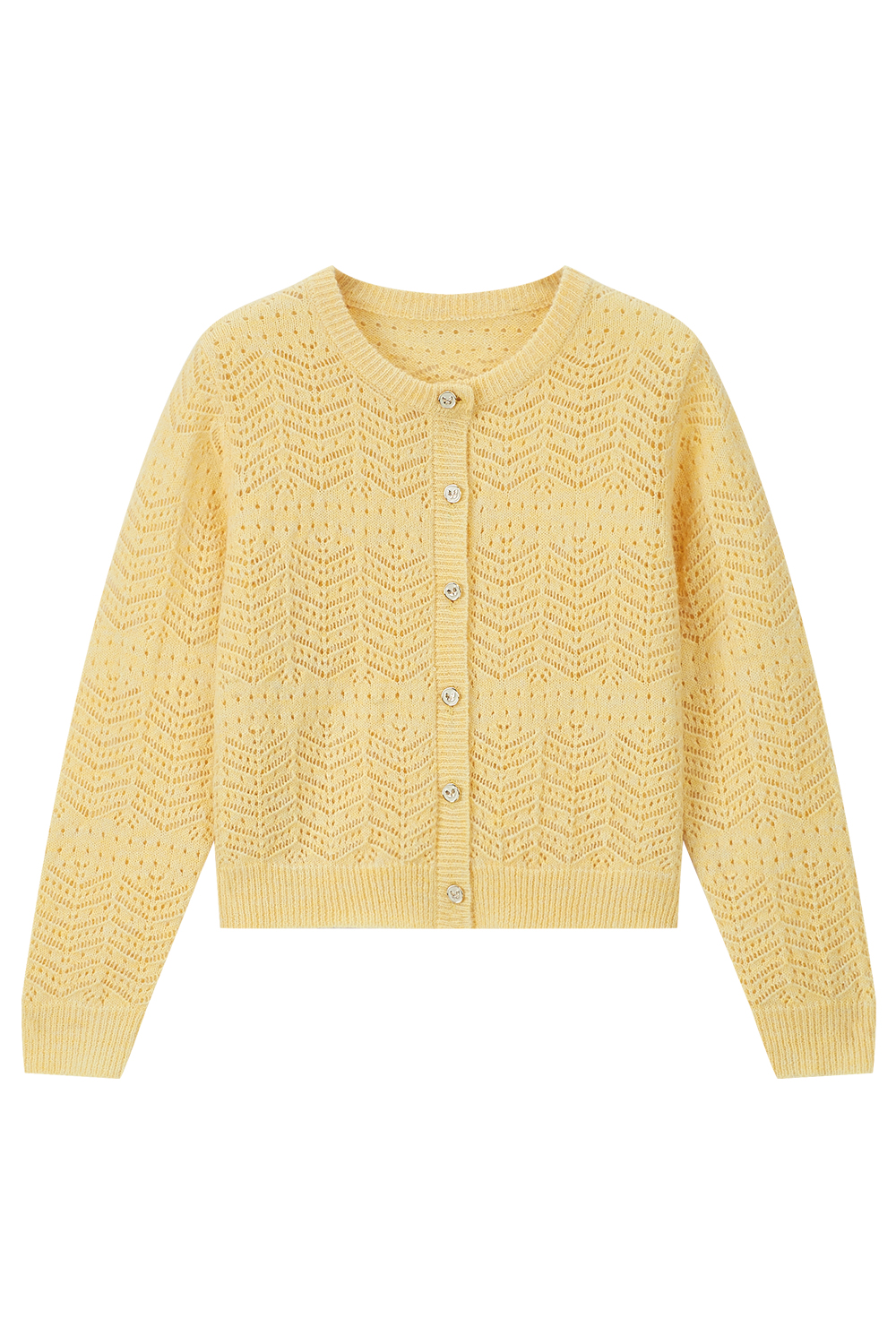 Hollow Crochet Knitted Cardigan-VIMLYSTORE