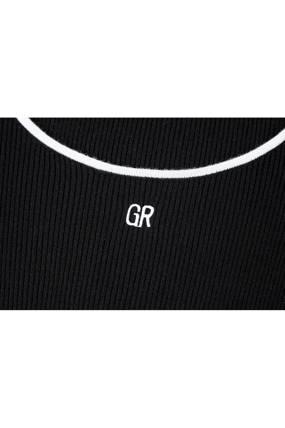 U-Neck Contrast Knitted Sweater