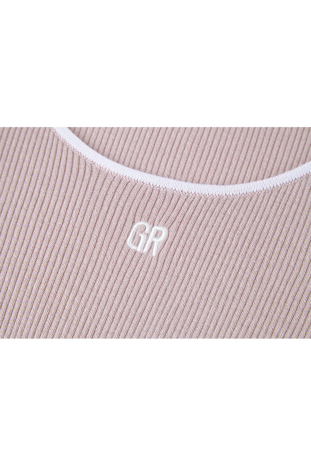 U-Neck Contrast Knitted Sweater