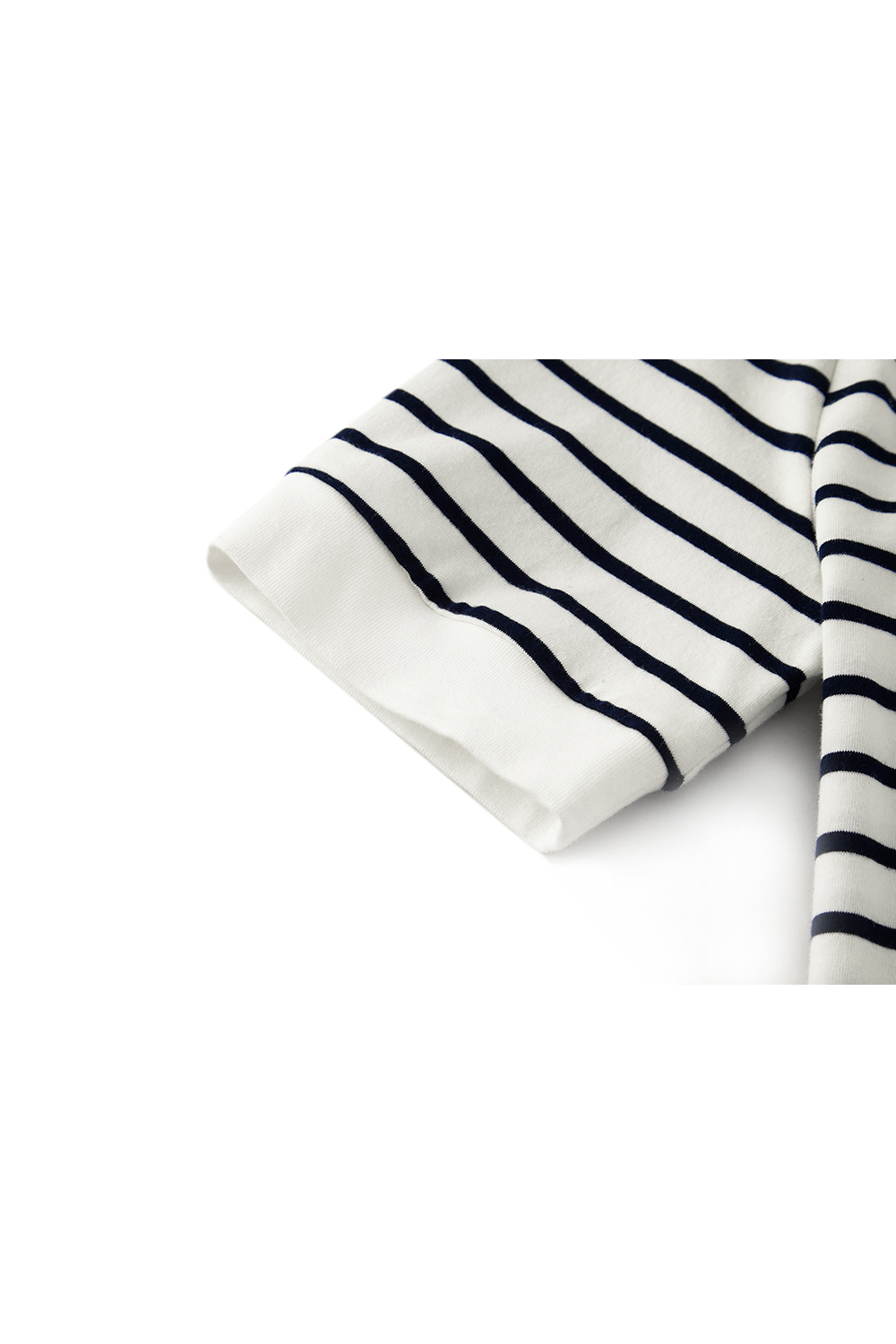 Minimalist Striped Round Neck T-Shirt-VIMLYSTORE