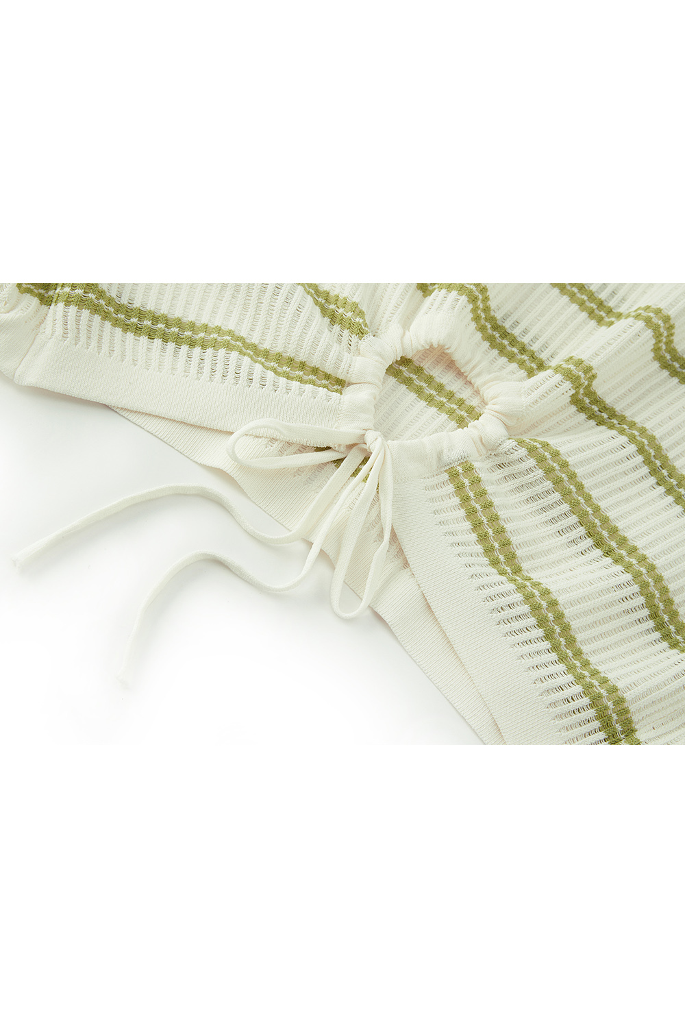 Drawstring Knitted Sweater
