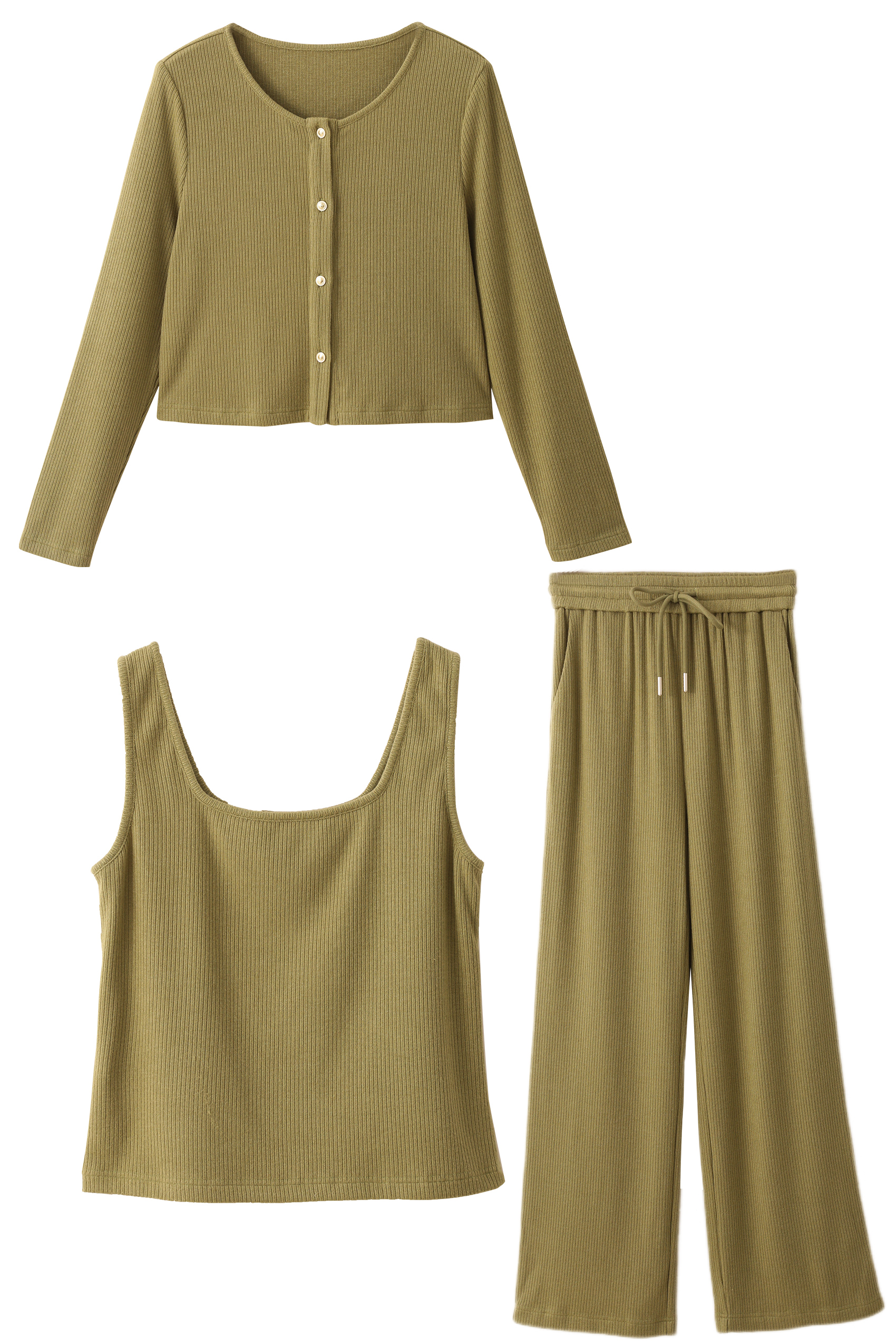 Three -piece sports knit set-VIMLYSTORE