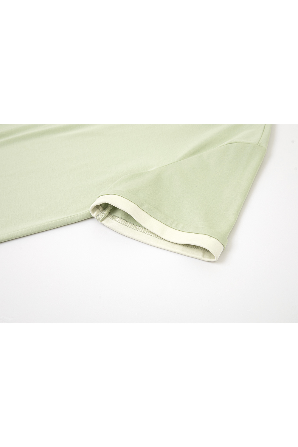 Light Luxury Mercerized Contrast Color T-Shirt